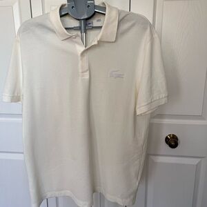 Lacoste Men's Polo Shirt in Off-White/Cream